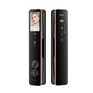 锁十大品牌 小智米迪全自动指纹锁3D人脸识别家用防盗门电子密码
