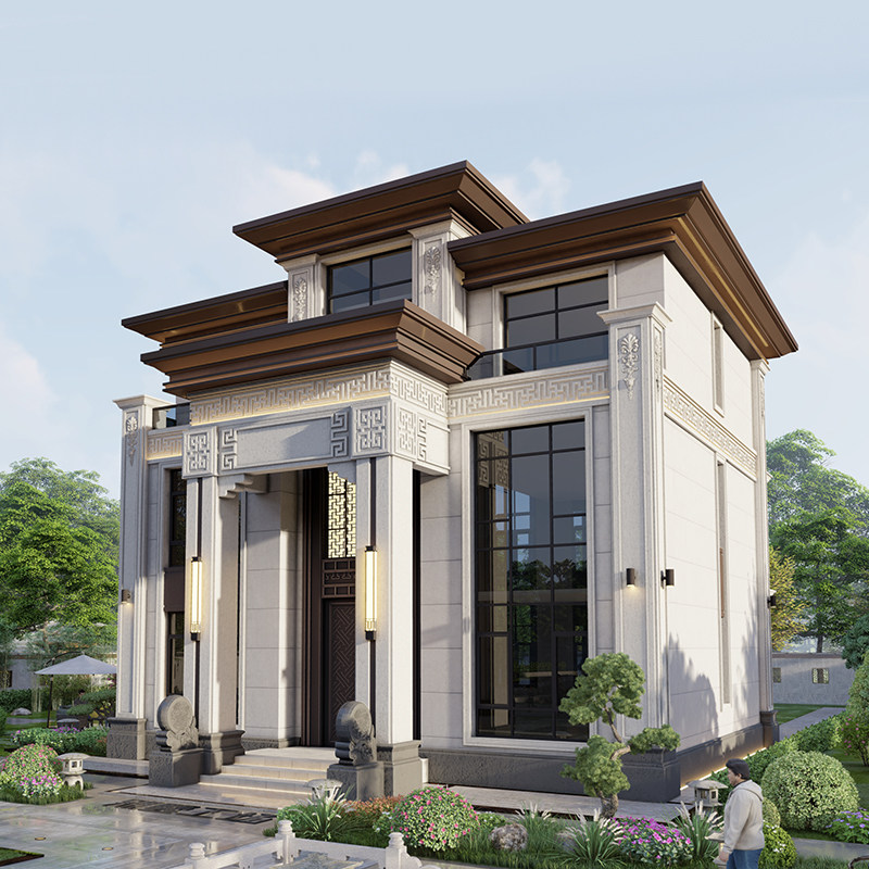 2025经典三层新中式乡村别墅