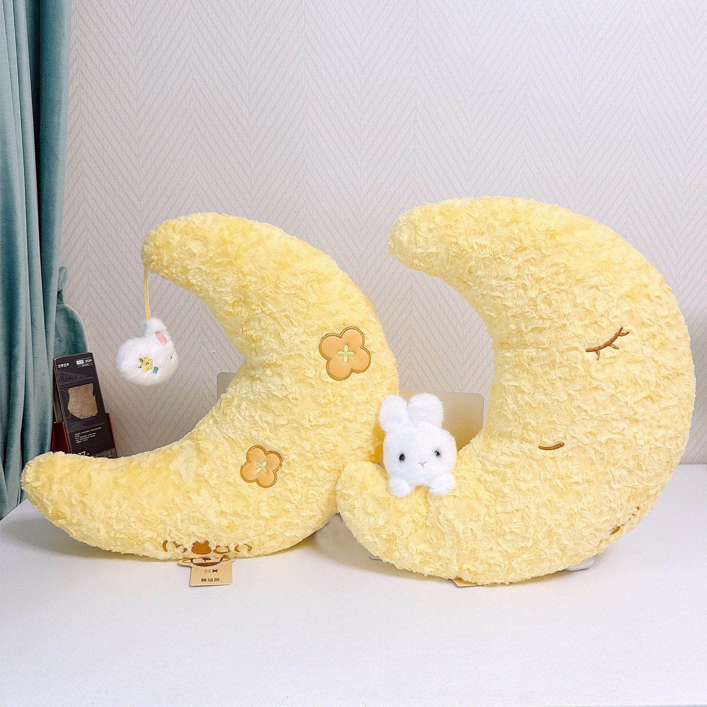 鼻涕熊月亮兔安抚陪伴玩偶桂花月亮抱枕睡觉夹腿家居沙发靠枕,玩具/童车/益智/积木/模型,毛绒/玩偶/公仔/布艺类玩具,淘宝优惠券,粉丝福利购,淘宝优惠卷