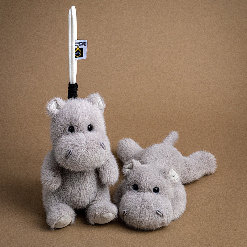 掌中宝新款河马玩偶包包挂件创意