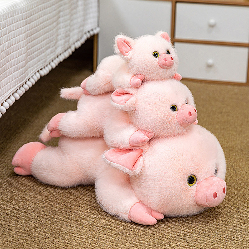 卡通掌中宝毛绒玩具小猪公仔仿真