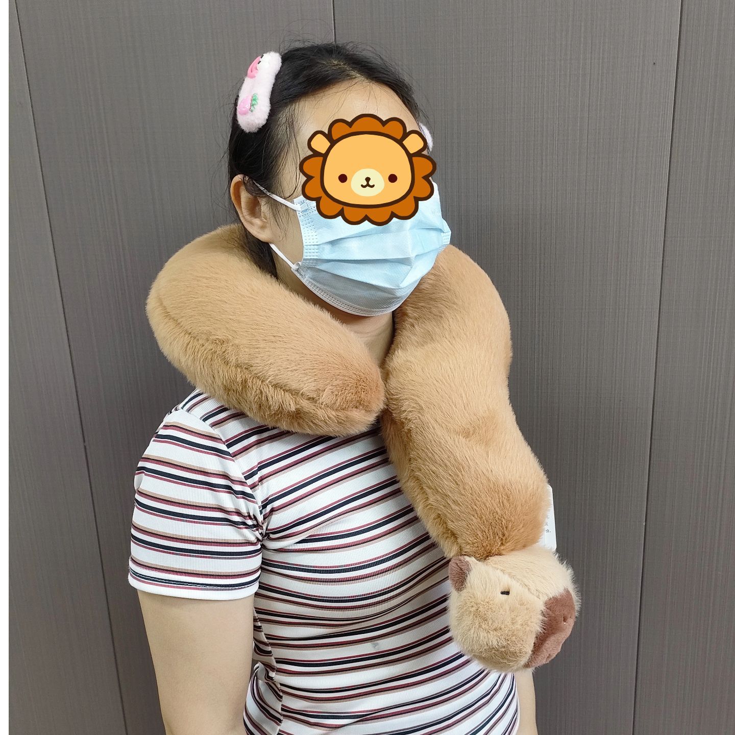 鼻涕熊水豚U型颈枕013