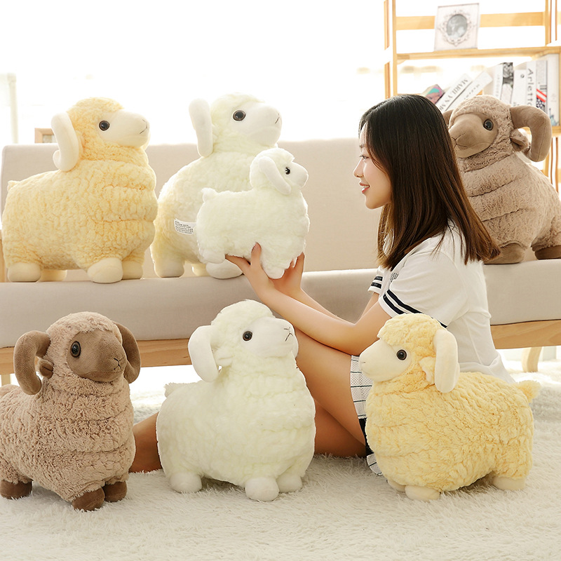 可爱羊驼毛绒玩具批发