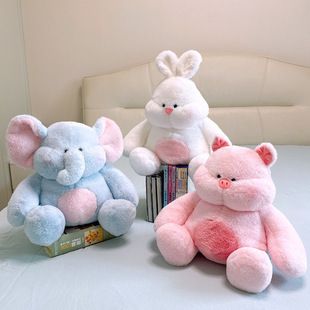 赛特嘟嘟正版咚咚哈士奇兔子小白兔大象猪毛绒玩具公仔抱枕