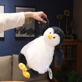 赛特嘟嘟慵懒企鹅公仔抱枕毛绒玩具混批可爱布娃娃安抚玩偶靠背