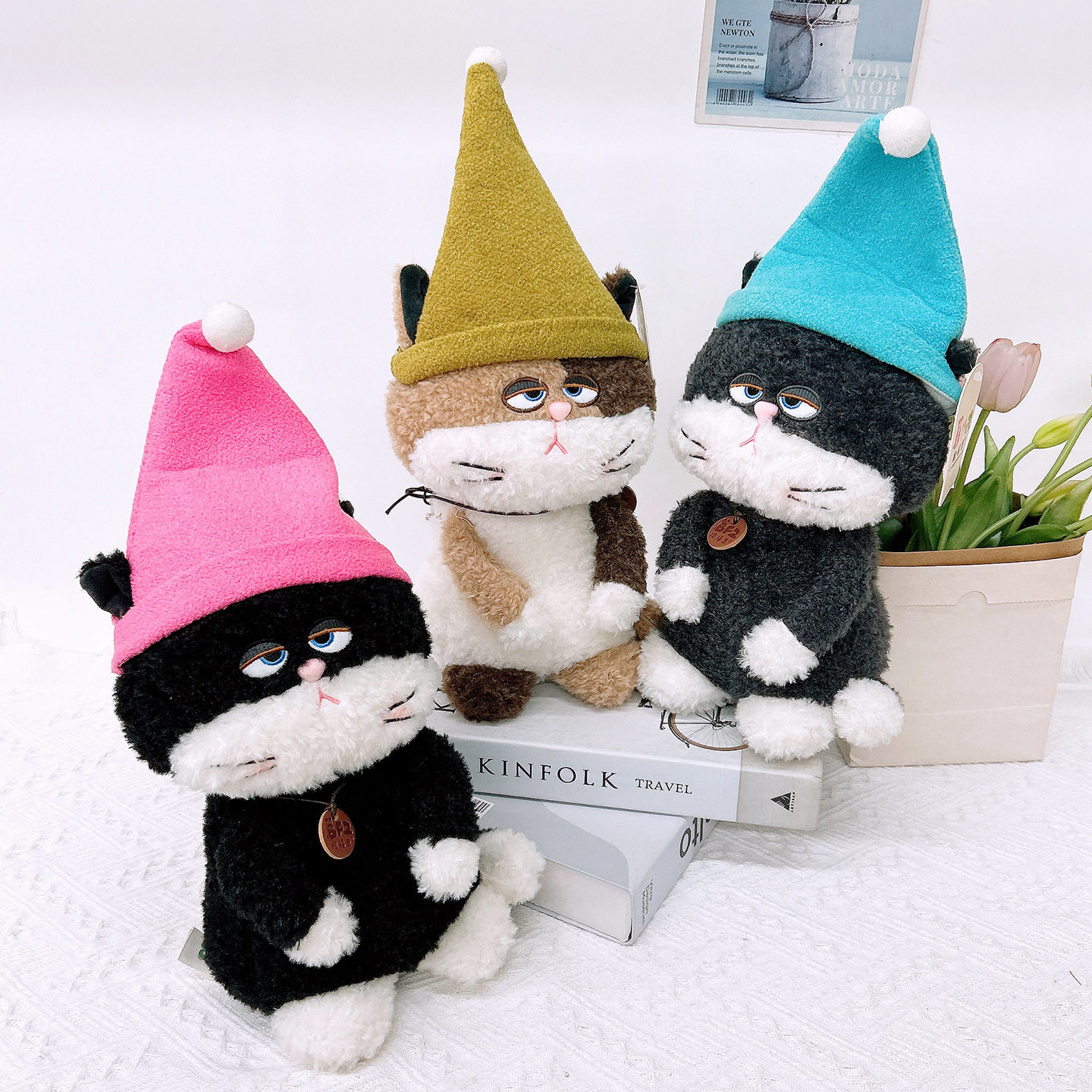 抱福崽巫师猫毛绒玩具