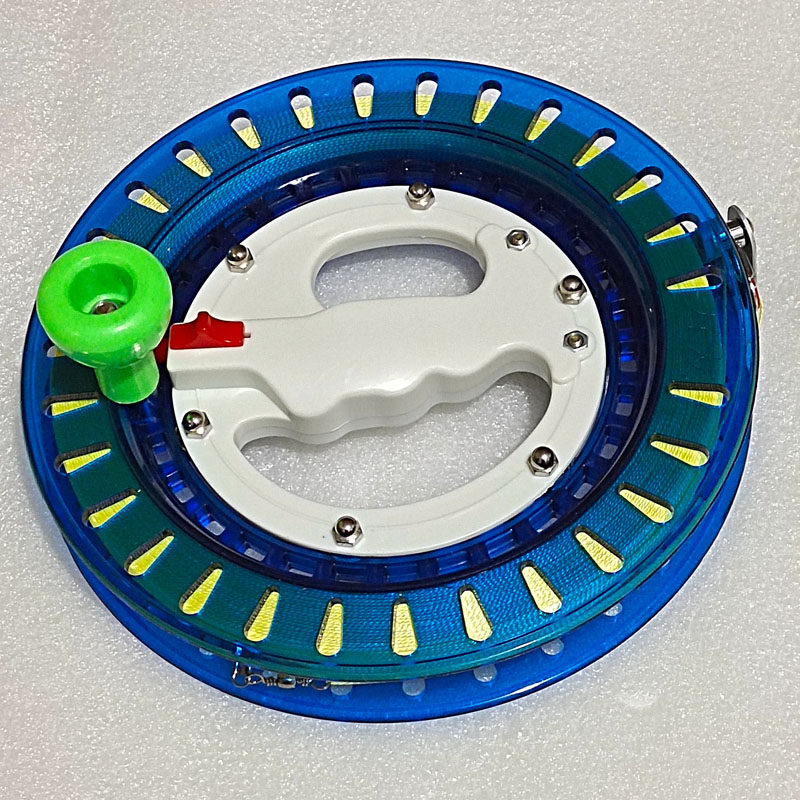 彩色abs双把手握轮大风筝线轮盘抗摔万向轮大轴承静音防倒转包邮