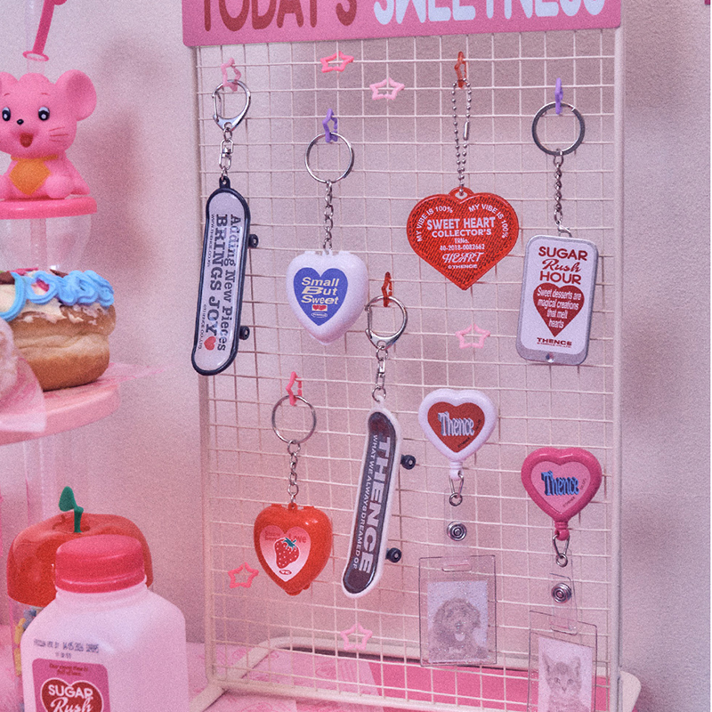 钥匙扣追星爱心挂件包包配饰