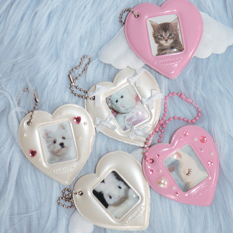 钥匙扣爱豆相片证件照收纳包挂件