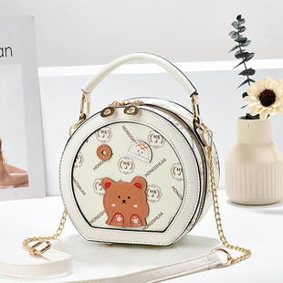 520情人节生日礼物高级感生斜挎包包2025新款 精致可爱小圆包