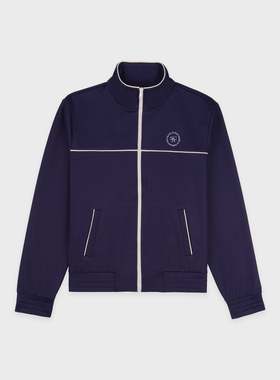 已定 SPORTYRICH  SRHWC Track Jacket - Navy运动拉链夹克