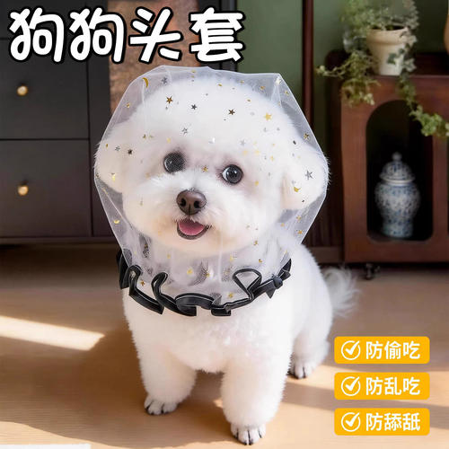 狗狗防误食头纱中小型犬专用