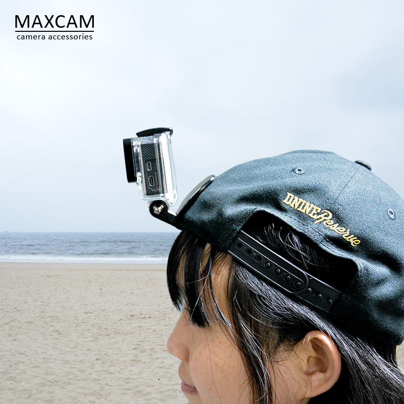 MAXCAM适用dji大疆灵眸运动相机OSMO ACTION432帽子夹鸭舌帽固定支架卡扣狗gopro12 hero10/9配件