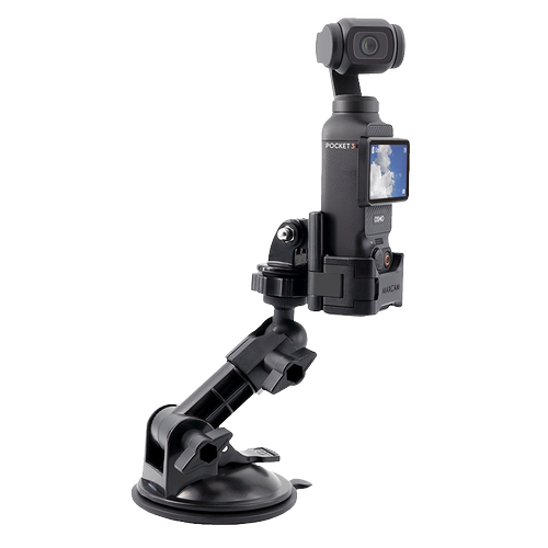 MAXCAM/麦思卡姆 适用于 DJI大疆OP4/3灵眸Osmo Pocket 4/3口袋相机汽车纳米胶吸盘玻璃固定车载支架配件