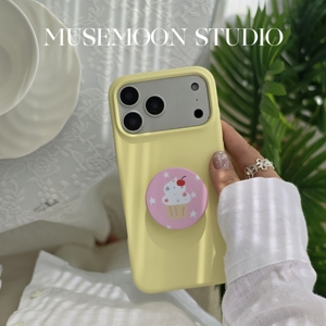 MUSEMOON｜香草冰淇淋 清新ins樱顶奶油冰淇淋支架奶酪黄液态硅胶手机壳适用苹果17华为mate80P90荣耀600X300