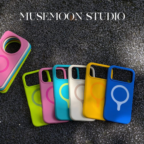 MUSEMOON｜夏日特调  清新ins少女感夏日多巴胺系列磁吸液态硅胶手机壳适用苹果18pro华为mate90小米18promax