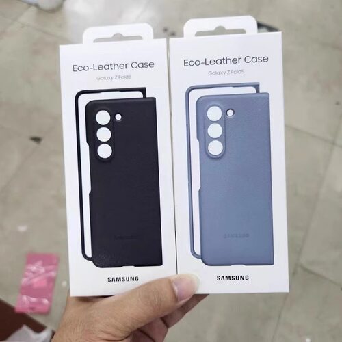 三星折叠屏皮革简约防摔皮套高级
