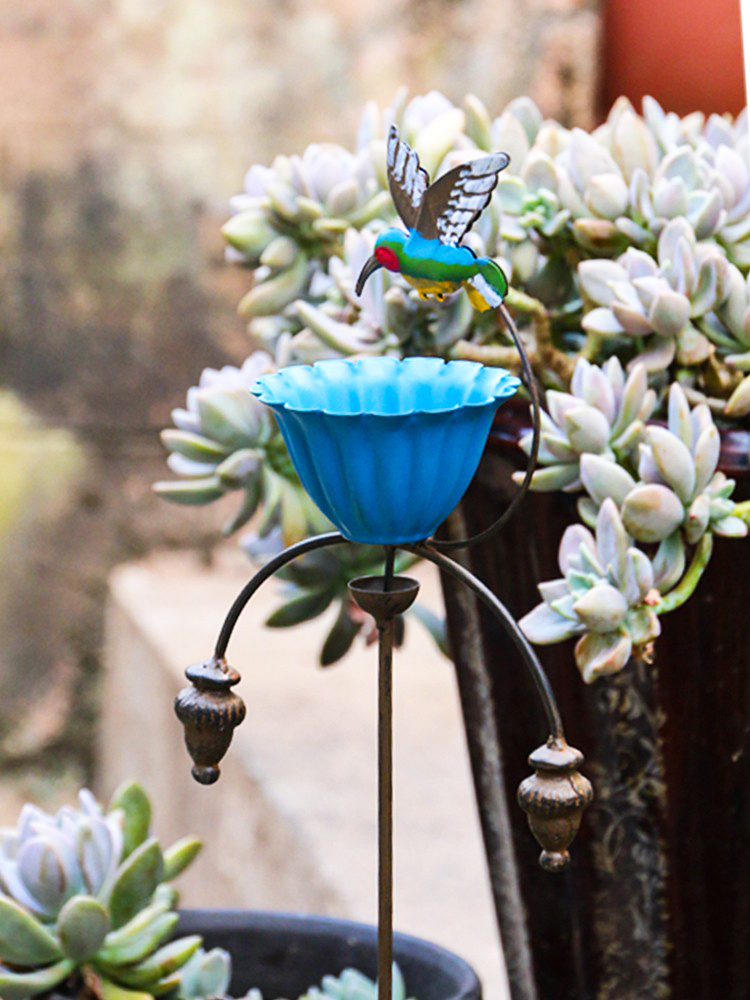 露台阳台不倒翁摆件铁艺插件小花园装饰子布置庭院幼儿园户外院