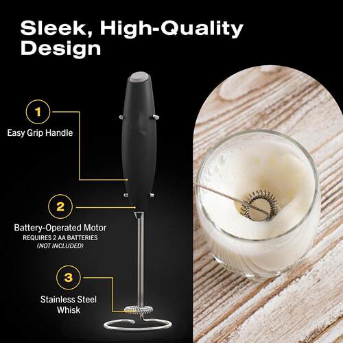 Milk Frother Handheld Coffee Electric Blender Drink Mixer