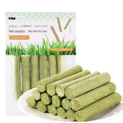 6PCS Cat Grass Teeth Grinding Stick Pet Snacks Hairball Remo