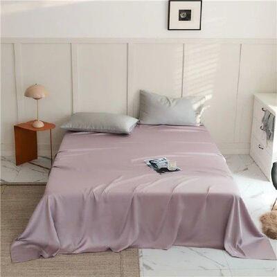 Solid color 60 piece Lyocell Tencel bed sheet, single