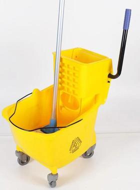 36L Mop Squeeze Dry Bucket Mop Bucket Handcart Washing Water