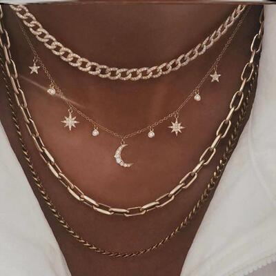 Vintage Pendants Necklaces Geometry Chokers Jewelry Gift项炼