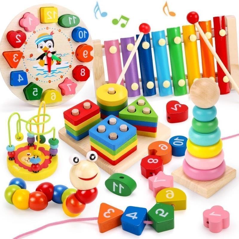 Montessori Educational Toys for Kids Wooden Baby Developmen