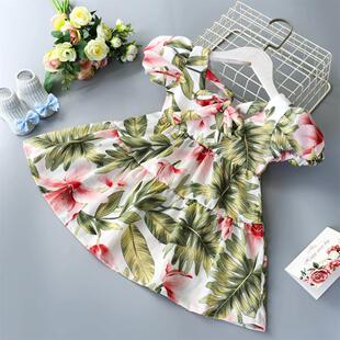 Summer Toddler Dresses Baby Girl Clothes Cute Flowers Print