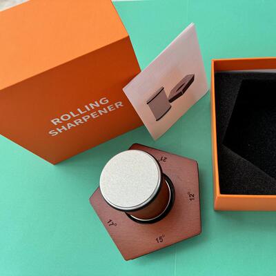 Adjustable sharpening stone, drum knife sharpener, rolling
