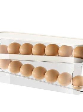 Automatic Scrolling Egg Holder Space-Saving Refrigerator