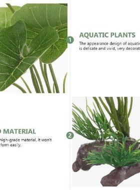 Artificial Water Plants Betta Fish Tank Decorations Small