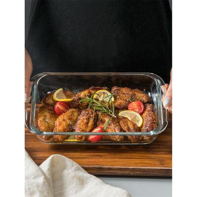 Toughened Pyrex baking tray family fish dish oblong