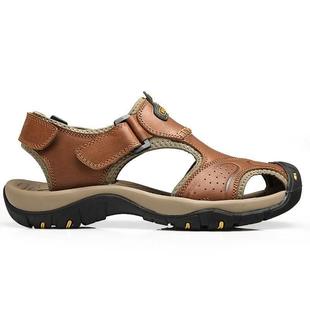 man sandals for men summer size 48 genuine leaher slippers