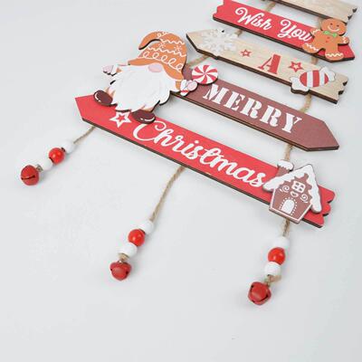 Christmas Pendant Wooden Craftsmanship Pendant圣诞树挂件