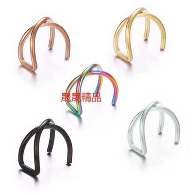 5 pcs /set Women Ear clip Clip-on Earrings male Stud jewelry