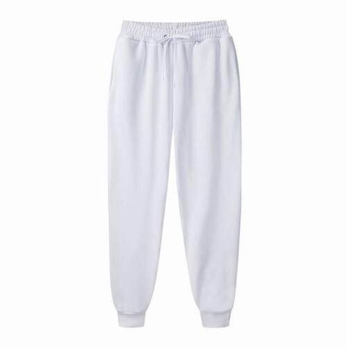 black Dark Trousers For Men Sweat pants Track Jogging white