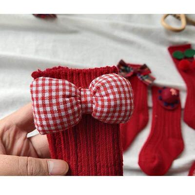 Childrens Christmas socks, baby socks, mid tube socks袜子