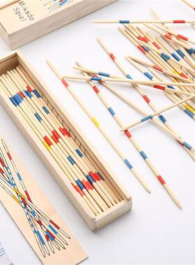 Baby Educational Wooden Traditional Mikado Spiel Pick Up Sti