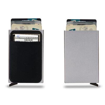 Rfid Smart Wallet Card Holder Metal Thin Slim Men Women Wall