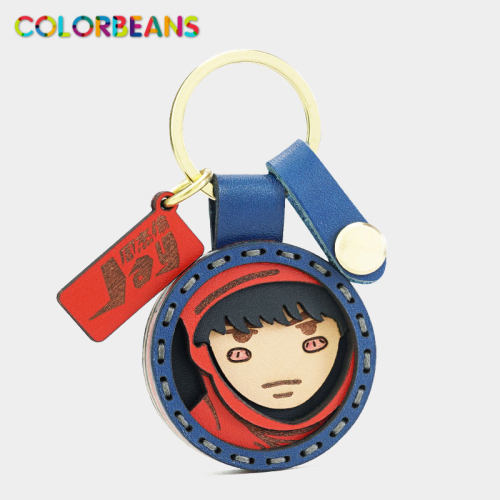 周杰伦卡通门禁卡airtag车钥匙扣