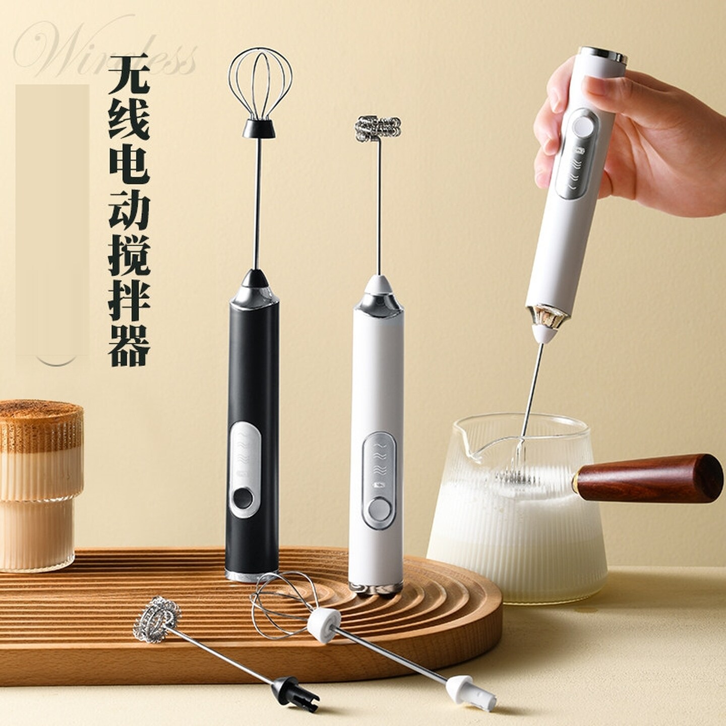 家用自动打蛋器家用小型手持式奶油蛋糕打发器烘焙专用带支架