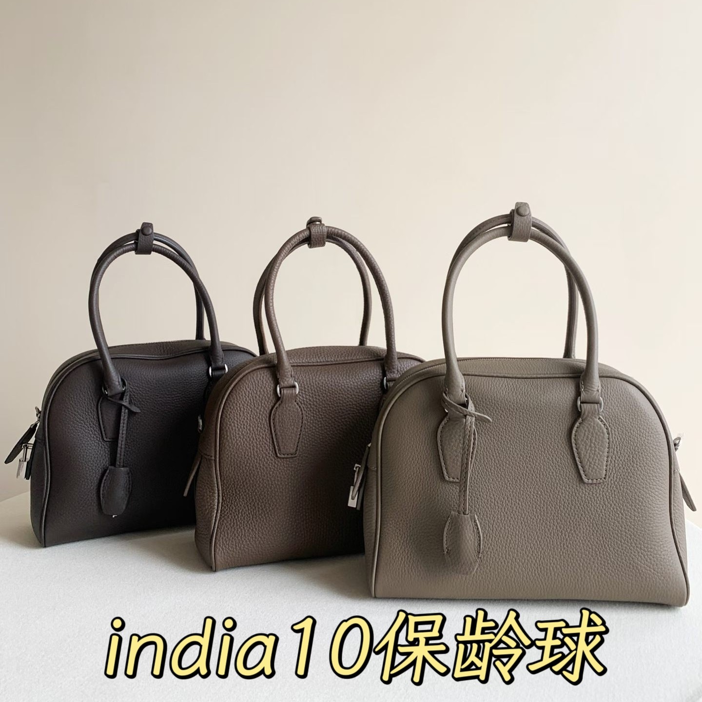 TR ROW包India 12 10保龄球包鹿皮小牛皮手提包波士顿女士公文包