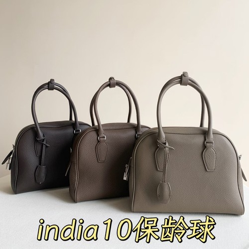 TR ROW包India 12 10保龄球包鹿皮小牛皮手提包波士顿女士公文包