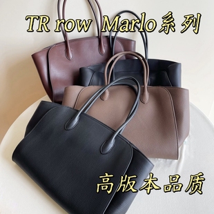 新款 限时折扣 17马鞍皮荔枝纹托特包 row风包Marlo