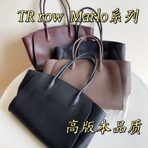 【限时折扣】新款TR row风包Marlo 12 14 17马鞍皮荔枝纹托特包