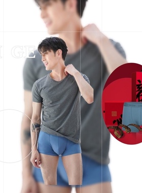 若曼莎帝格DIGE男士内裤炼系列80S匹马棉平角裤超薄款吸汗透气911