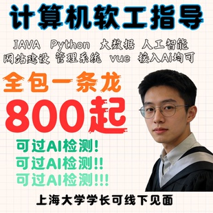 大四进来!帮您最后一关一条龙服务软件工程计算机人工智能自动化