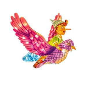 夜游彩灯文化文旅项目多区景点展示匹诺曹IP人物文化街区打造