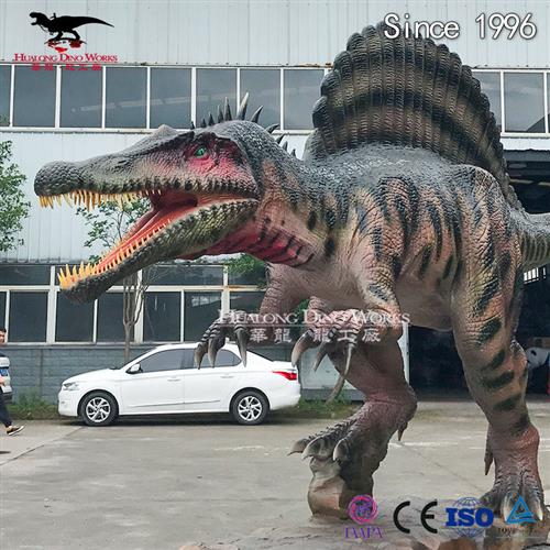 仿真恐龙源头厂家森林主题乐园引流产品机械电动棘背龙模型